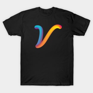 Curly V T-Shirt